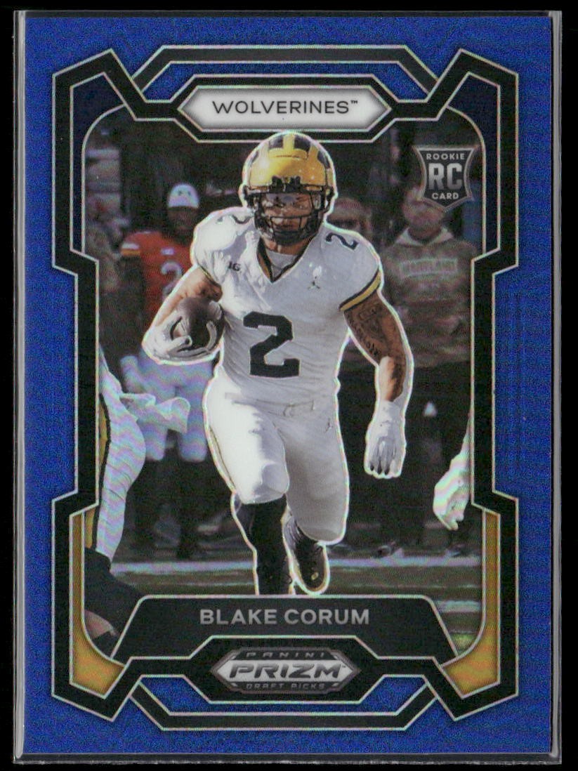 2024 Panini Prizm Draft Picks #128 Blake Corum Blue #/199