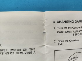 Notice Manuel Console NES Control Deck (FRA Fran&ccedil;ais) N&deg;2