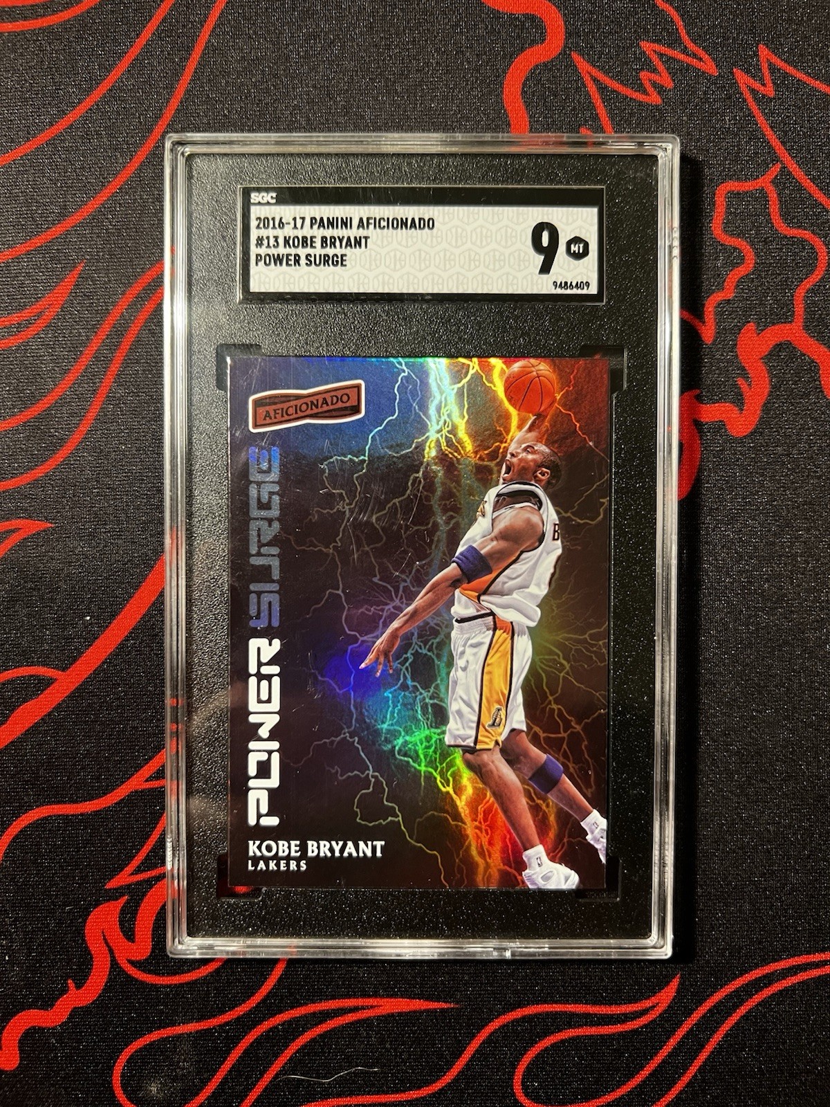 2016 Panini Aficionado Kobe Bryant — Power Surge #13 SGC 9