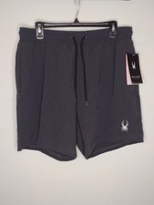 NWT Spyder Men's Charcoal Swim Trunks Size XL