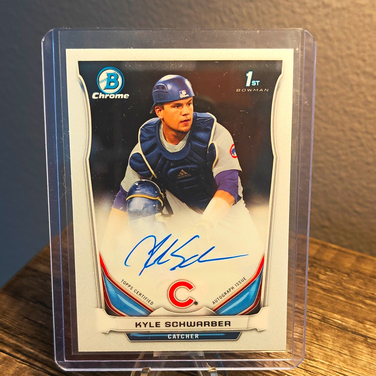 Kyle Schwarber #BCA-KS 2014 Bowman Draft Baseball Autographed Chrome Draft Picks