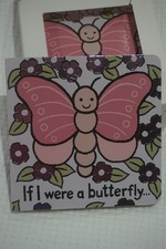 JELLYCAT IF I WERE A BUTTERFLY BOARD BOOK - FEELY PAGES - NEW