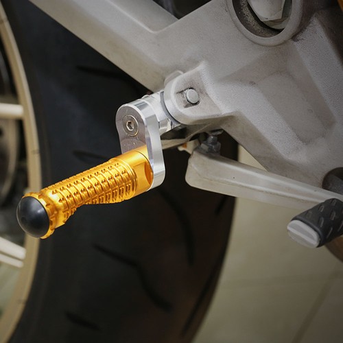 DO SUZUKI GSXR 1000 19 20 21 22 ZŁOTE MPRO 25MM DOLNE PRZEDNIE KOŁKI PODNÓŻKOWE - Zdjęcie 4 z 4