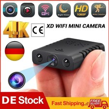 Mini 4K WLAN Nachtsicht Kamera IP Wifi Camera 1080P HD Überwachungkamera IR Cam~
