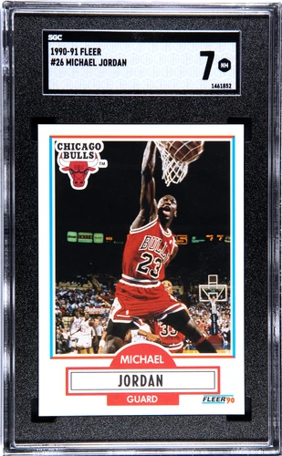 1990-91 Fleer - Michael Jordan #26 card SGC 7