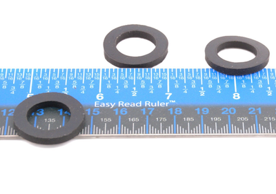 #ad Black Rubber Flat Washers 16mm ID x 25mm OD x 3mm Thick All Weather EPDM $12.49