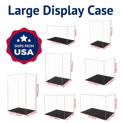Large Acrylic Display Case Box Action Figure Doll Collectibles Diecast Model Car