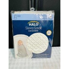 Halo SleepSack Swaddle Velboa White Newborn 0-3 Months 3.0 TOG Sleep Bag NIP