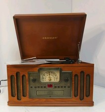 Crosley CR74 Tape Record Player Turntable CD AM/FM W Manual. Needs Needle