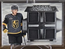 2021-22 Upper Deck The Cup Rookie Foundations Quad Patch Jake Leschyshyn /99 RC