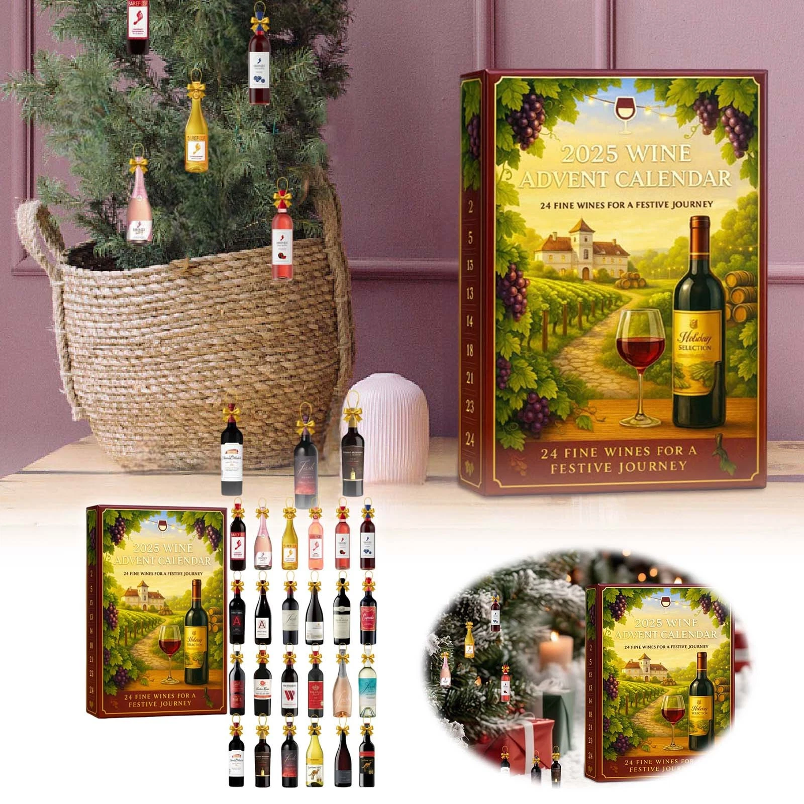 Wine Advent Calendar Blind Boxes 2025 Countdown Sets Tasting Journey Whisky