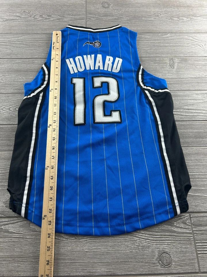 Camiseta Adidas Dwight Howard #12 Orlando Magic NBA Auténtica Cosida Juvenil Talla M Foto 4 de 4