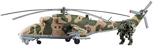 Вертолет ВВС России Ми-24 Hind с беспилотным летательным аппаратом Humanoid Light Tank Goat UGV ModelKit 15590₽