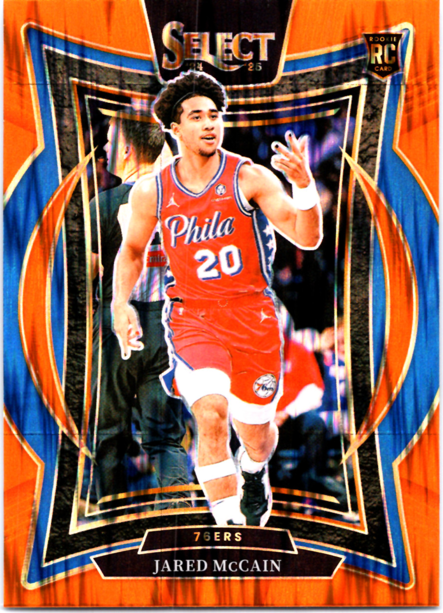 2024-25 Panini Select - Concourse Jared McCain #82 Orange Flash Prizm (RC)