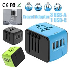 Universal Travel Adapter Converter International USB Wall Charger AC Power Plug