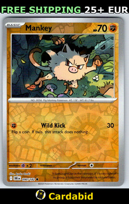 Mankey - DRI #090/182 SV10: Destined Rivals Reverse Holo Ayako Ozaki NM