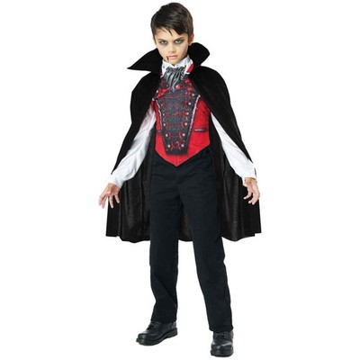 Sarg Weste Graf Vampir Gothic Horror Halloween Kinder Jungen Kostüm