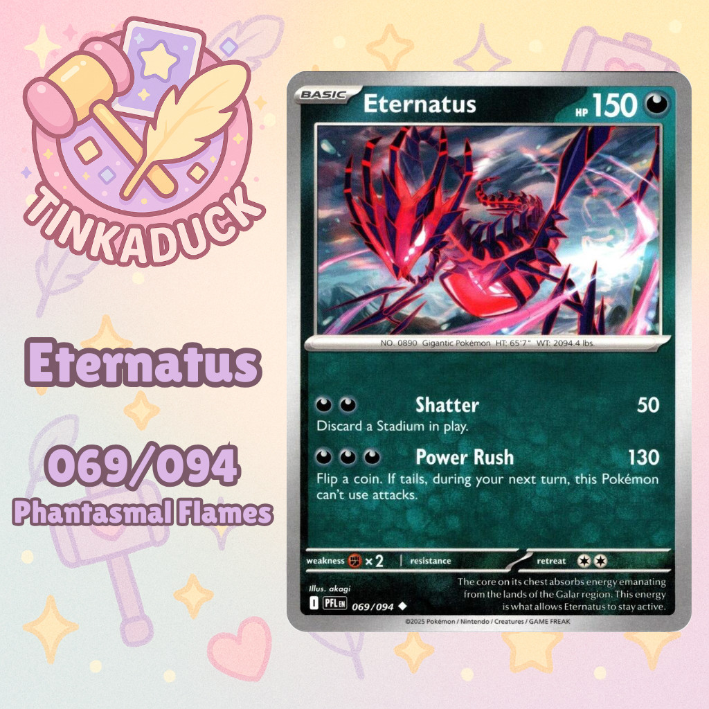Eternatus 069/094 Pokemon Phantasmal Flames Near Mint English - US Seller!