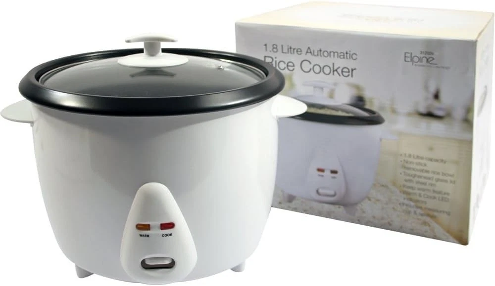 Elpine 1.8L Rice Cooker 700W – Non Stick Pot Keep Warm One Touch