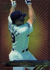 JUAN GONZALEZ 1994 Stadium Club #4 TEXAS RANGERS Power Zone Insert Baseball Card
