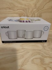 Cricut 10oz Stackable Mug Blanks for Sublimation Set of Four Brand New