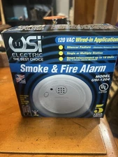 USI Electric USI-1204 Hardwired Ionization Smoke and Fire Alarm