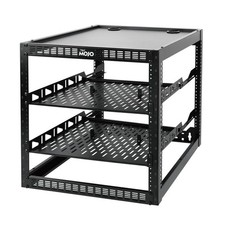 12U Open Frame Network Rack for IT AV Gear, AV Rack Floor Standing or Wall ...