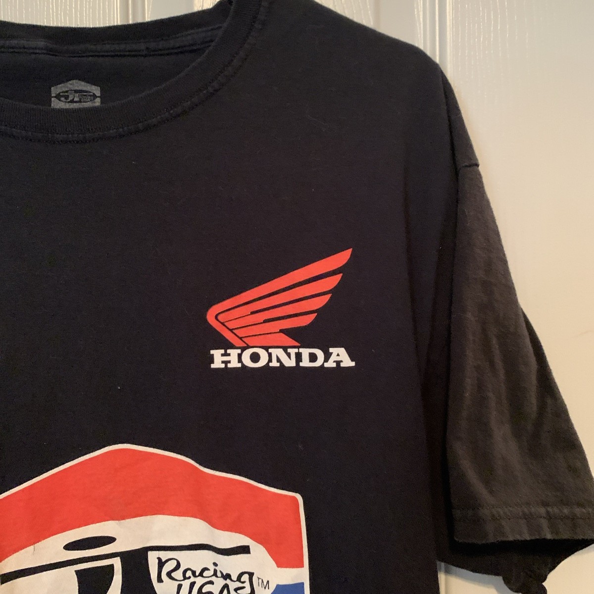 T-shirt JT Racing USA Unisexe – Logo Noir/gris/marine/blanc – Tailles S à 5XL Neuf