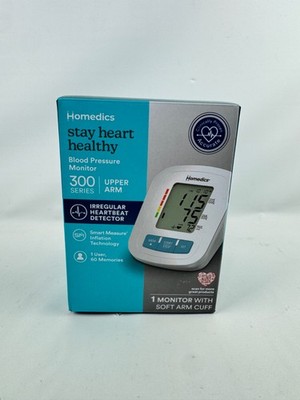 Homedics Upper Arm 300 Series Blood Pressure Monitor, Easy One-Touch Operation