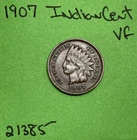 1907 Indian Head Cent / Penny 1c Vf Very Fine