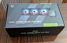 NEW MSI AIO ARGB Liquid Cooling 360mm Radiator PWM MAG CORELIQUID A13 360 Black