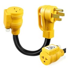 NEMA N14-30P 30Amp to Dryer Plug to 6-20R EV Charger Adapter, 30A N14-30P/6-20R