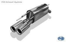  Sportauspuff Opel Calibra A inkl. 4x4 2.0l 100kW 2.5l V6 2x80 rund mit Abs.