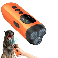 3X Ultrasonic Dog Bark Deterrent, 50ft Long Range Anti Barking Device for Stu...