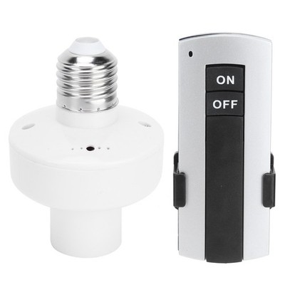 E27 Light Socket Bulb Base Holder With Remote Control Accessory For Home Bed SET