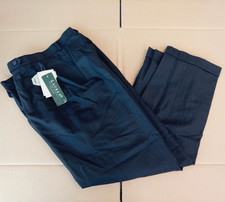 NWT Vintage Ralph Lauren 100 Worsted Wool Women  s Dress Pants 12P Black