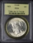 1923 Peace Silver Dollar - PCGS MS64 OGH - ✪COINGIANTS✪
