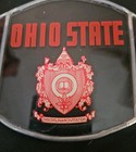 OHIO STATE BUCKEYES 4×6" STAINED GLASS FOOTBALL VINTAGE! — photo 2