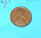 1921 S  WHEAT CENT  VERYFINE # 5