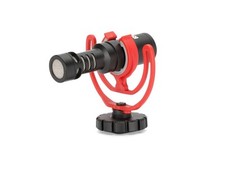 RODE VideoMicro Compact On-Camera Mic w/ Rycote Lyre Shock Mount  Windshield