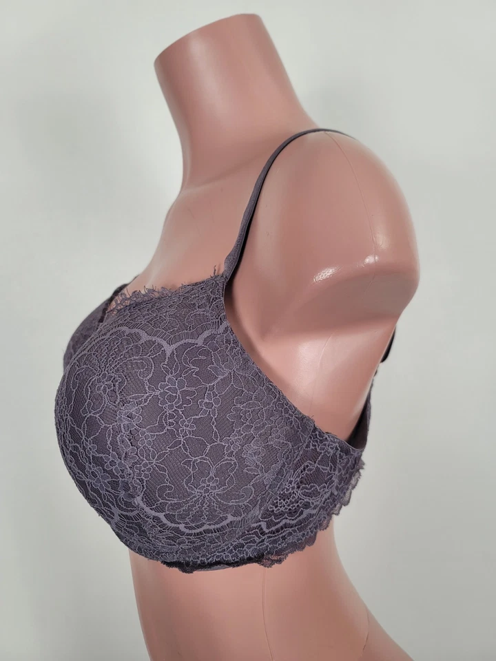 Victoria's Secret Wireless T Shirt Padded Lined Bra 40DD Sexy Wire Free Purple - Image 4 of 4