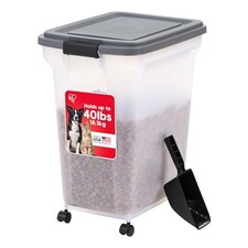 Dog Food Storage Container, Up to 54 lbs, Made in USA | 40 lbs Dark Gray