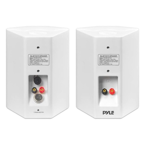 Pyle PDWR51BTWT Bluetooth 5.25 In Speaker System, White (2 Pack) (Open Box) - 第 2/7 張圖片