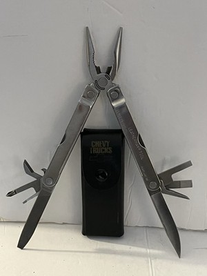 ORIGINAL Leatherman Multi Tool Sheath Portland Oregon w  Chevy Trucks  Case EUC