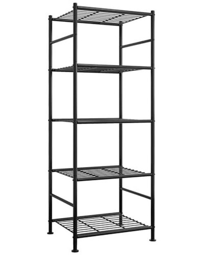 Sakugi 5-Tier Metal Storage Shelves Adjustable Feet,  Assorted sizes 