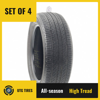 Set of (4) Used 225/55R18 Yokohama Geolandar G055 98H - 8-10/32