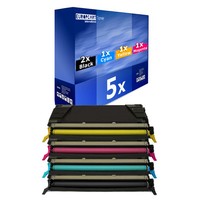 5X Toner FüR Lexmark C-748-DE C-746-DN C-746-DTN C-748-DTE C-746-N C-748-E