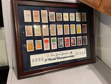 NEW YORK YANKEES MOUNTED MEMORIES WORLD CHAMPIONSHIPS TICKETS FRAMED #ED /2700
