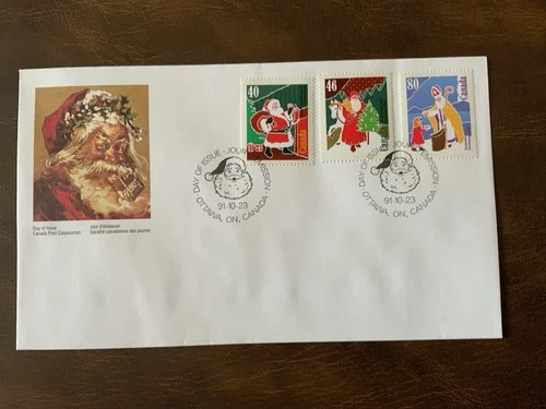 Canada 1991 #1339-1342 Christmas - 2 FDCs