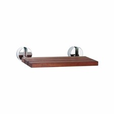 Image of Wall Mounted Folding Shower Seat Compact Detachable Modern Shower Seat
